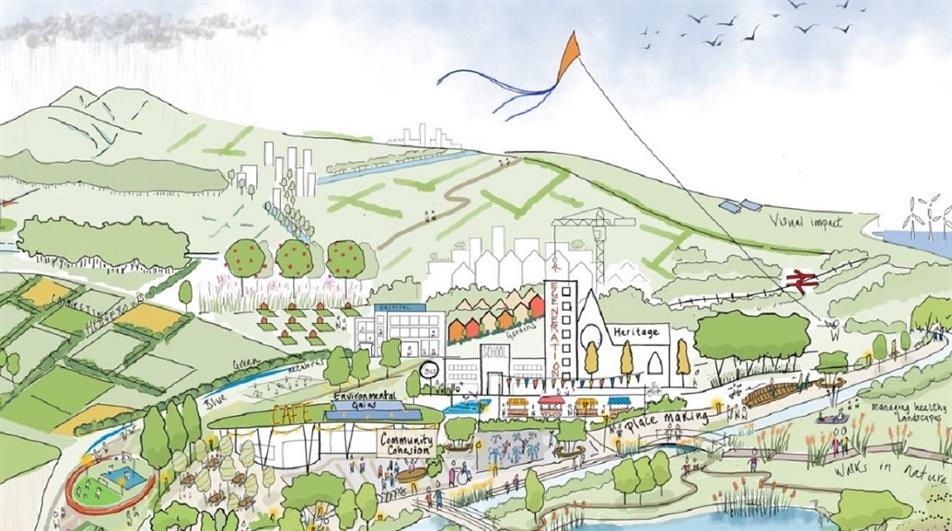 Illustration of town/city
